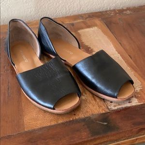 Franco Sarto Black Leather Sandals
